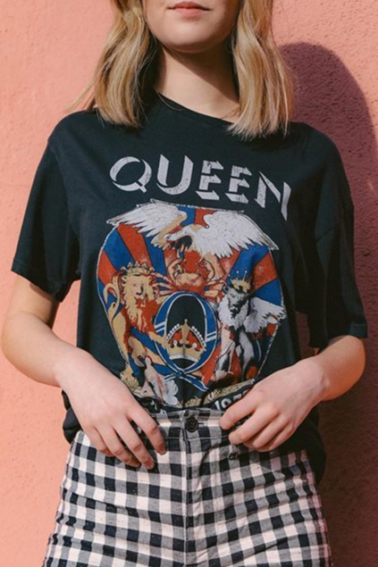 Daydreamer 퀸 월드 투어 78-79 보이프렌드 여성 티셔츠울랄라 편집샵