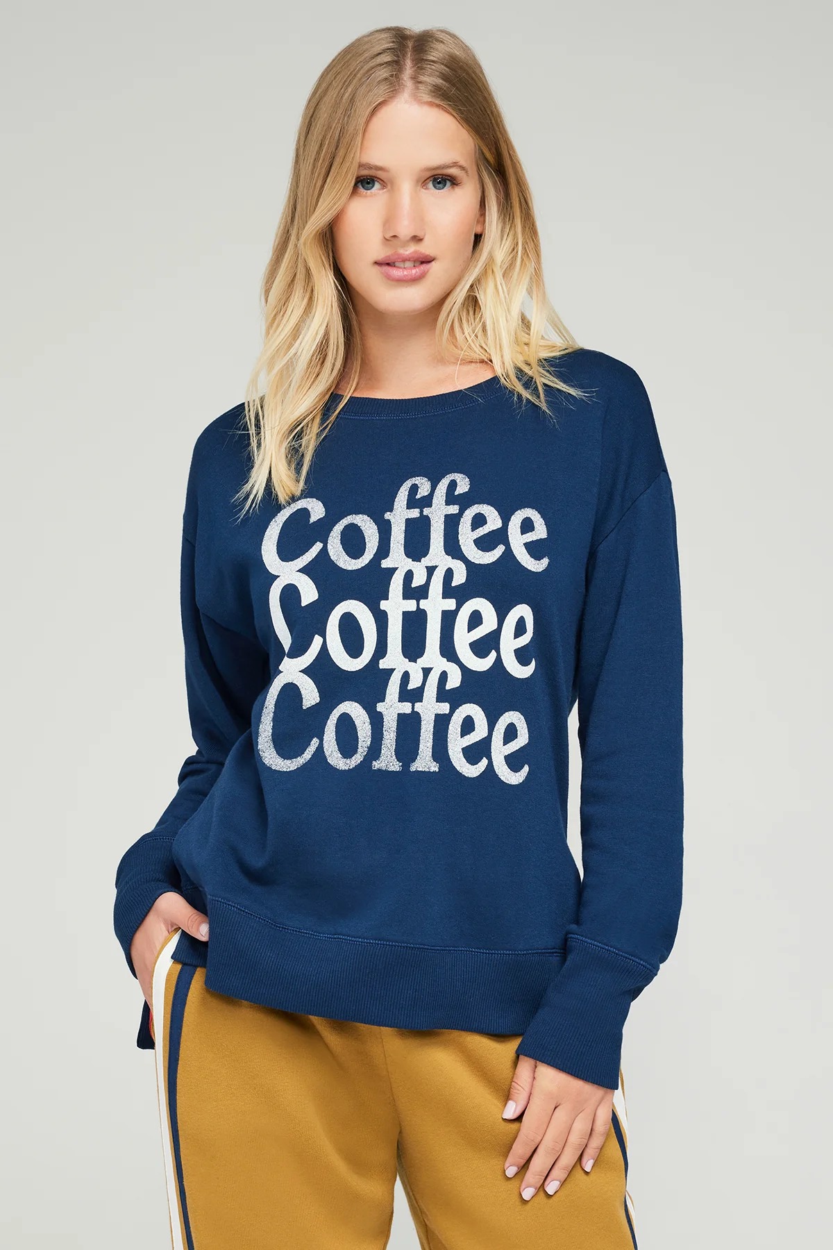 와일드폭스 커피 플리즈 드레스 블루스 여성 배기비치 맨투맨 스웨트셔츠울랄라 편집샵