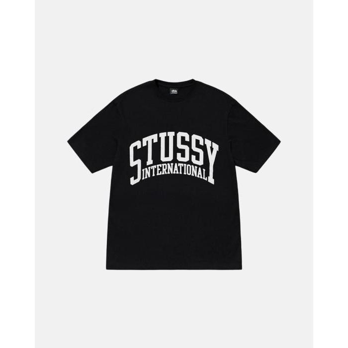 스투시 Stussy 인터내셔널 티셔츠 피그먼트 다이드 블랙울랄라 편집샵