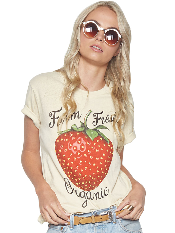 [로렌모쉬] 오가닉 딸기 티셔츠 (2컬러)울랄라 편집샵