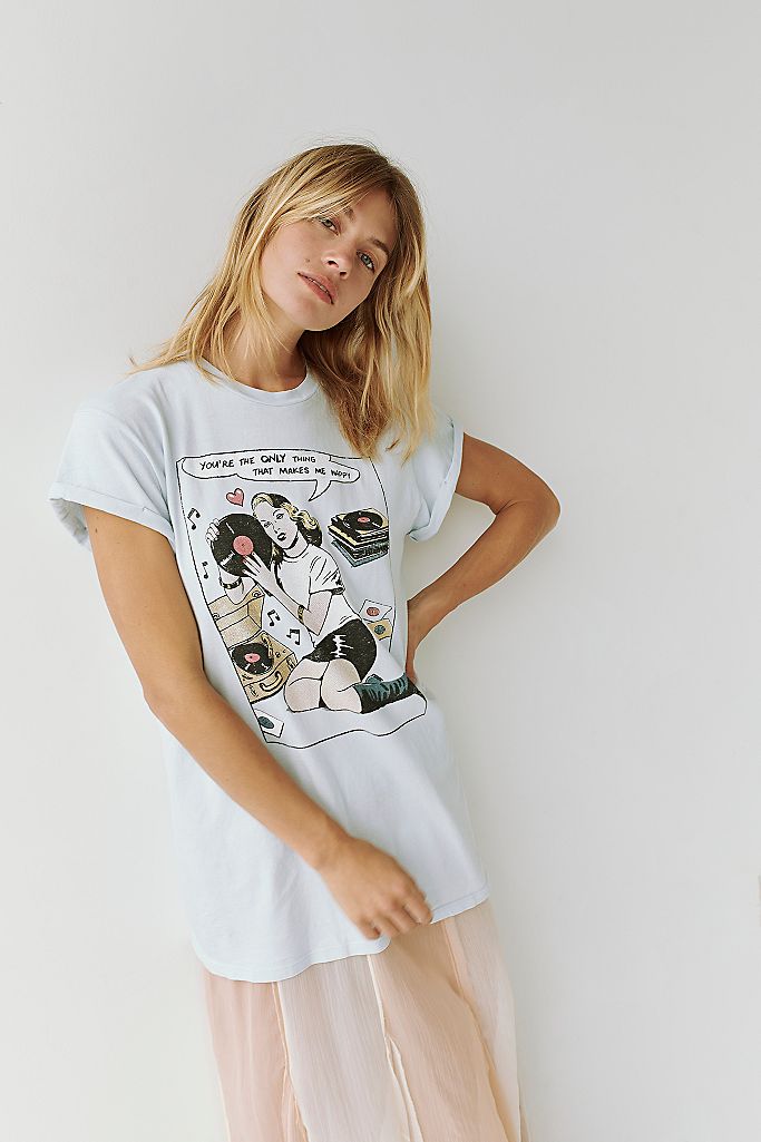 [Daydreamer:데이드리머] 레코드 러버 여성 티셔츠 (3 컬러)울랄라 편집샵