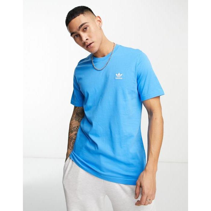 Adidas Originals 아디다스 오리지널 에센셜 티셔츠 in 블루 MID BLUE 203805841울랄라 편집샵
