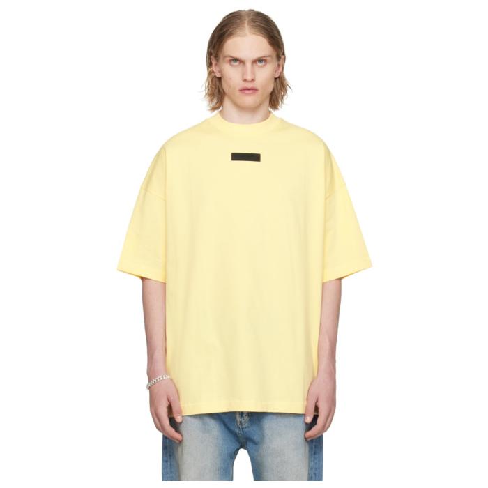 피어오브갓 에센셜 옐로우 크루넥 티셔츠 가든 남성울랄라 편집샵