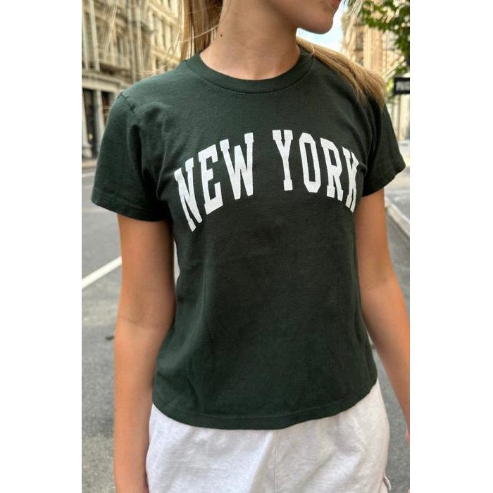 브랜디멜빌 제이미 New York 탑 티셔츠 다크 그린 여성울랄라 편집샵