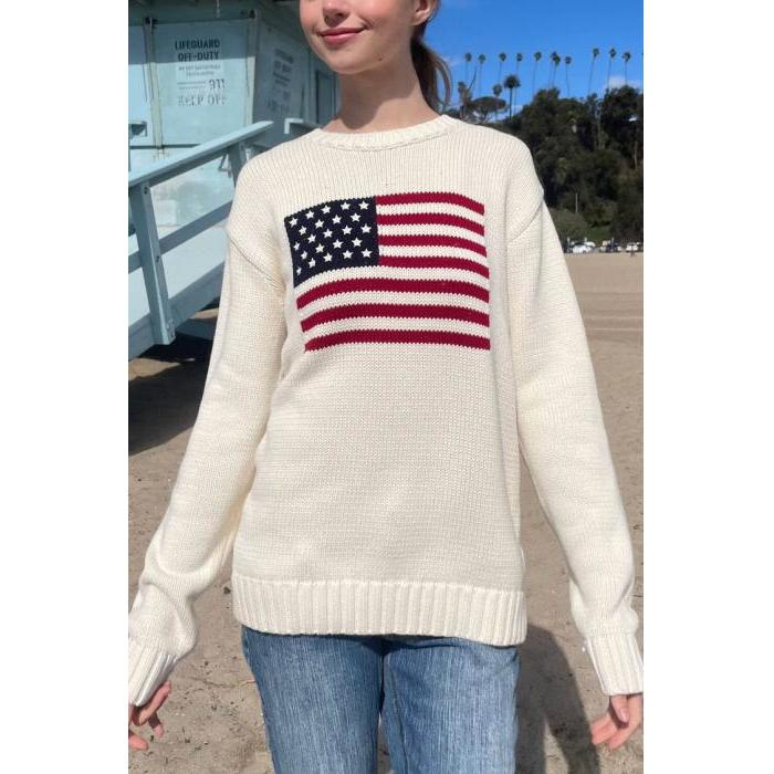 브랜디멜빌 니코 아메리칸 플래그 스웨터 여성울랄라 편집샵