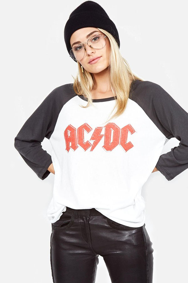 [로렌모쉬] AC/DC 머니토크 라글랑 빈티지 티셔츠울랄라 편집샵