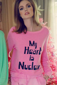 [Wildfox Couture:와일드폭스] My Heart is Nuclear 배기비치 점퍼울랄라 편집샵